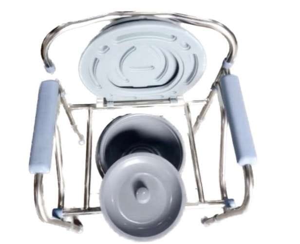 Steel commode chair